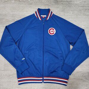 Mitchell & Ness Cooperstown Collection Chicago Cubs Logo Full Zip Jacket Men's L